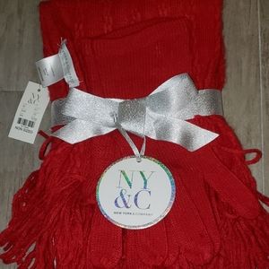 Ny & Co scarf and gloves set